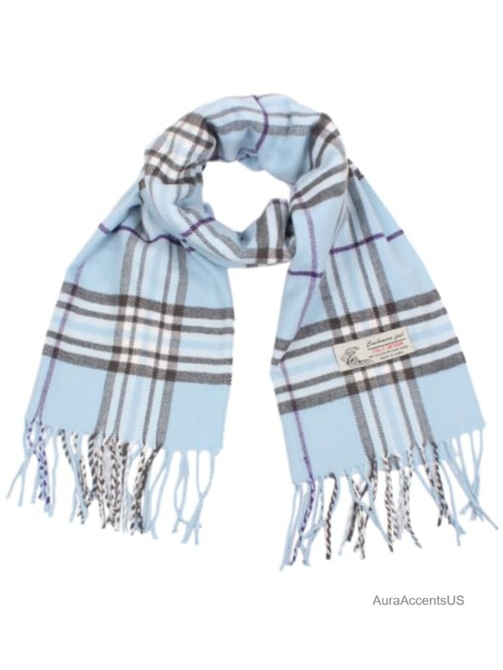 Unisex Tartan Plaid Viscose Scarf Cashmere Feel Winter Wrap